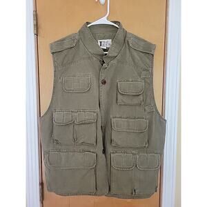 Trail Designs Vest Fishing Sport Hunting Photography Men’s L Vintage Green